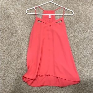 Pink dressy tang top